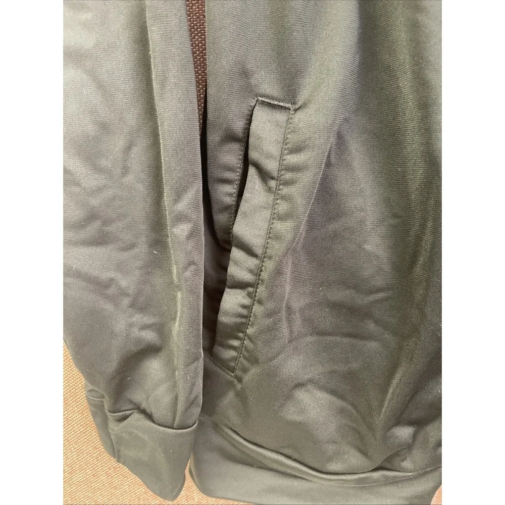 Adidas Kid's Classic Full Zip Black/ White Stripes Track Jacket‎ Size LG 14/16